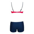 thumbnail image 4 of KaLI_store Two Piece Swimsuit for Women Womens Tankini Swimsuits Two Piece Tummy Control Bathing Suits with Shorts Modest Tank Tops Red,XXL, 4 of 5