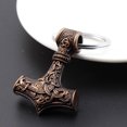 thumbnail image 3 of Keychain Vikings Thor's Hammer Majonir Man Black, 3 of 5
