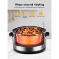 thumbnail image 6 of Fohere Oval Programmable Multifunctional 6 Qt Slow Cooker, 6 of 8