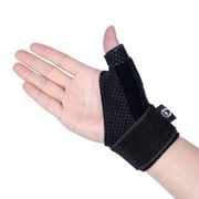 Reversible thumb and wrist stabilization splint for BlackBerry thumb, trigger finger, pain relief, arthritis, tendinitis, sprain and carpal tunnel support, lightweight and breathable