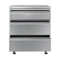 thumbnail image 2 of 32 in. Stainless-Steel Outdoor Kitchen Cabinet with Three Drawers (KM-OKS-CAB3), 2 of 9