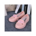 thumbnail image 4 of SIMANLAN Waterproof Garden Shoes for Women Rain Shoes Slip On Loafers Pink 7, 4 of 7