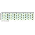 thumbnail image 3 of Ambesonne Snowman Fabric by the Yard Upholstery, Skiing Funny Character Pine, 5 Yards, Olive Green Soft Blue, 3 of 5