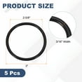 thumbnail image 2 of Paquete de 5 anillos en O de nitrilo AS-334 70 Durometer 2-5/8" ID, 3" OD, 3/16" Ancho, 2 of 6
