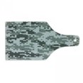 thumbnail image 1 of Camo Cutting Board, Digital Pixel Effect Modern Design Conceptual Commando Inspired Grey Toned, Tempered Glass Cutting and Serving Board, Wine Bottle Shape, Grey Pale Grey Grey, by Ambesonne, 1 of 1