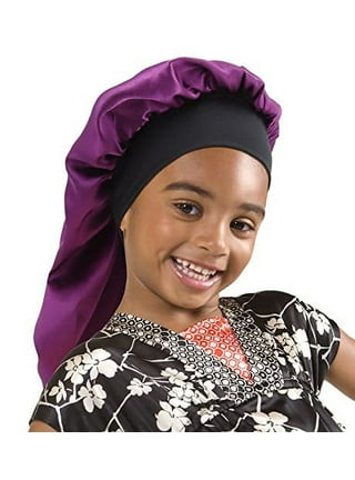 Blue Satin Hair Bonnet kids / Children's Size 3-7 Years reversable Satin  Night Sleep Cap -  Israel