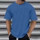 thumbnail image 4 of Playeras Para Hombre Gimnasio Masculino Oversize Primavera Y Verano Tendencia Joven Gran Tamaño Espalda Patrón Estampado Manga Corta Camiseta Superior, 4 of 5