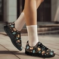 thumbnail image 2 of COEQINE Women Sneakers Running Walking Shoes Black Sole Fashion Tennis Shoes for Travel Mesh Breathable Trainers Easter Day Footwear, Easter Egg Floral Black, 2 of 7