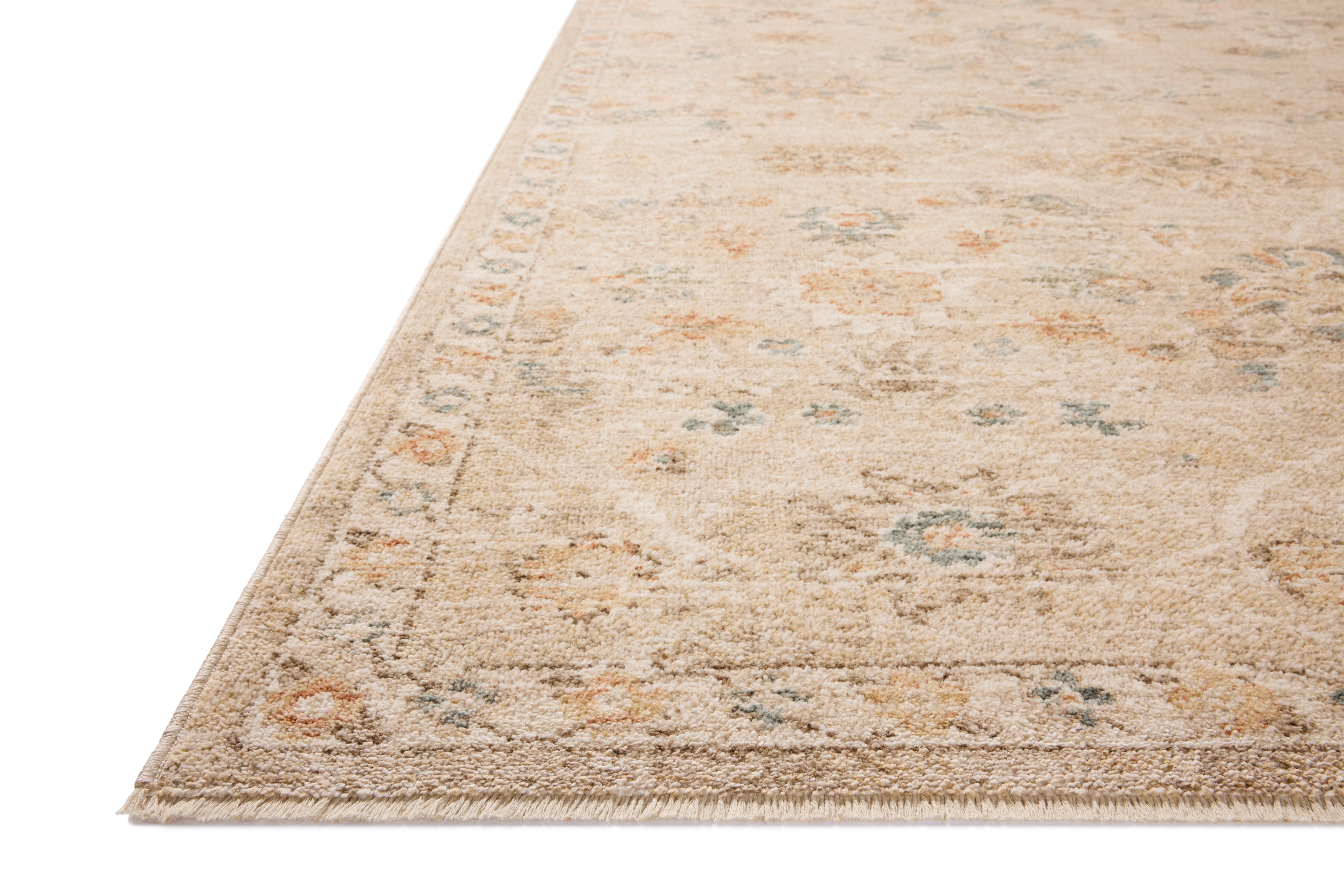 Chris Loves Julia x Loloi Palma Natural / Multi 2'-7" x 12'-0" Runner Rug