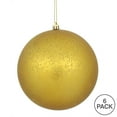 thumbnail image 3 of Vickerman 4" Gold Matte Mercury Ball Ornament, 6 per Bag., 3 of 3