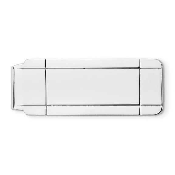Beautiful Sterling Silver Rhodium-plated Money Clip