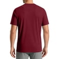 thumbnail image 5 of Inglocry Men's UPF 50+ Swim Shirts Short Sleeve, Sun Protection Quick Dry Rash Guard, Water T-Shirt for Surfing Fishing Beach Wine 3XL, 5 of 7