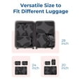thumbnail image 6 of BAGSMART Compression Packing Cubes for Travel, Compressible Packing Cubes for Carry On Suitcase, Lightweight Travel Essentials (6-Pack (1L+2M+2S+1Shoe Bag),Black, 6 of 7