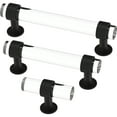 thumbnail image 3 of Franklin Brass P44308-BCL 3" Francisco Cabinet Pull Clear & Matte Black 5 Pack, 3 of 7