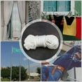 thumbnail image 4 of 50 Feet x 1/4inch Flag Pole Halyard Rope with 4 Pieces Flag Pole Hook Clips,Outdoor Flagpole Accessories Compatible, 4 of 8