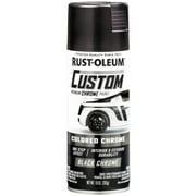 Black, Rust-Oleum Automotive Custom Chrome Gloss Spray Paint-343346, 10 oz