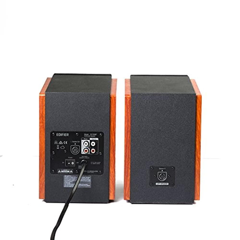 Restored Edifier R1700BT Bluetooth Bookshelf Speakers - Powered 2.0 Active Speaker - Wood (Refurbished)