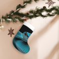 thumbnail image 7 of Yiaed Blue Viper Snake1 Print Christmas Stockings, Christmas Stockings Hanging Ornaments, Christmas Stockings for Family Christmas Holiday Decorations, 7 of 7