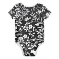 thumbnail image 2 of Fox Birds Flowers Leaves Pure Cotton Bodysuit Short Sleeve Pajamas One-Piece Romper Unisex 3 Months, 2 of 6