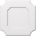 thumbnail image 1 of Ekena Millwork CMP22LE 22 in. OD x 13 in. Carré Locke Architectural Grade PVC Contemporain Plafond Médaillon, 1 of 1