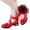 Red, variant on Princess Shoes Fall Princess Soft Sole Middle School Students Black Performance Shoes