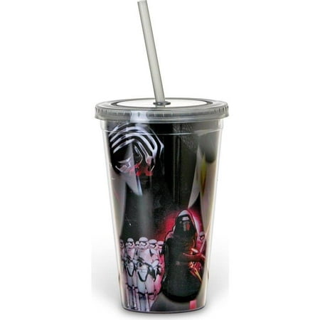 wars cold star straw vii lid oz episode plastic cup