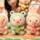 thumbnail image 2 of Ounissouiy Cerdo de peluche de juguete lindo animal de peluche muñeca niñas niños decoración niños Halloween Navidad cumpleaños regalo Type3 NO3, 2 of 6