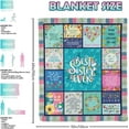 thumbnail image 5 of Sister Gifts Blanket, Sister Birthday Gifts from Sister on Mother''s Day, Sister Birthday Gift Ideas, Birthday Gifts for Sister, Gifts for Sisters from Sisters, Big Sister Gifts Blanket 60"X50", 5 of 6