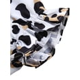 thumbnail image 5 of Infant Newborn Baby Girls Summer Sleeveless Leopard Ruffle Romper Bodysuit Clothes 0-18M, 5 of 5