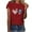Red#1, variant on Fartey American Flag Heart Shirt for Women 4th of July Short Sleeve Patriotic Tops Soft Comfy Summer Crew Neck Print Tees Dressy Casual Memorial Day T-Shirts Army Green S