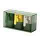 thumbnail image 5 of Juego de caja de con tapa y , recipiente de almacenamiento de especias transparente, botella de condimento de tarro 3 rejillas Gloria Estante de condimentos, 5 of 8