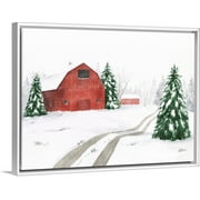 My Texas House - Evergreen Farm Framed Canvas Wall Art - 16x12