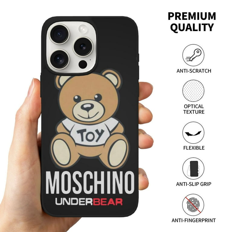 Moschino Underbear Iphone 15 Pro Soft Glass Case Iphone 15