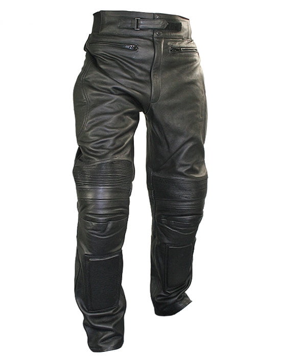 Xelement B7466 'The Racer' Men’s Black Cowhide Leather Racing Pants ...