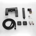 thumbnail image 4 of Wall Mounted Bathroom Bathtub Faucet with Hand Shower, Single Handle Tub Filler, 4 of 5