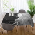 thumbnail image 6 of Ryvnso Black and White Rectangle Table Cloth Tablecover Dinning Tablecloth 54"x54", 6 of 8