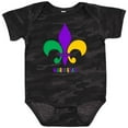 thumbnail image 3 of Inktastic Mardi Gras Fleur De Lis Girls Baby Bodysuit, 3 of 5