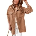 thumbnail image 4 of Chaqueta De Abrigo Para Mujer Cómodo Abrigo De Felpa Con Botones Para Mujer Para Uso Diario En Invierno ANGGREK Ropa, 4 of 6