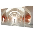 thumbnail image 2 of Designart "Contemporary White Path" Architecture Metal Art Print Set, 2 of 5