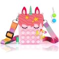 thumbnail image 5 of Monedero HUOGUO Pop Unicorn, moderno regalo para niñas con correa, 5 of 5
