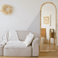 thumbnail image 5 of Hotsoul 20" x 63" Rattan Modern Arch Full Body Floor Mirror, 5 of 8