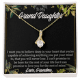 thumbnail image 2 of To My Granddaughter Believe Alluring Ribbon Necklace Message Card, 2 of 20