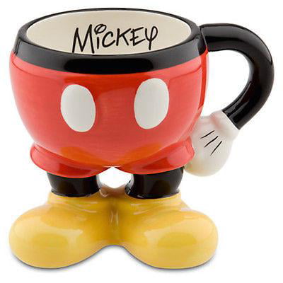 Disney Parks Ceramic Best of Mickey Mouse Body Parts Pants Coffee