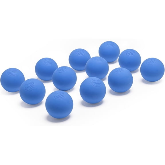 Champion Sports Lacrosse Balls: Official Size Sporting Goods Equipment for Professional, College & Grade School Games, Practices & Recreation - NCAA, NFHS and SEI Certified - 12-Pack - Blue