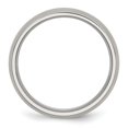 thumbnail image 2 of Chisel Stainless Steel Brushed 6mm Half Round Band, 2 of 7