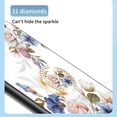 thumbnail image 7 of Floral Series Phone Case for Apple iPhone 17 Pro 6.3" 2025, with Glitter Ring Holder Stand Stylish Cute Cover for Women Girls, 7 of 7