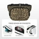 thumbnail image 5 of Fotbe Leopard Print-1 Cangurera Cuadrada con Estampado de Doble Capa, Bolsa de Cintura Ajustable Mini para Hombres y Mujeres, 5 of 9