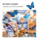thumbnail image 5 of Pegatinas Decorativas 40 pegatinas de papelería con mariposas azules, pegatinas creativas para cuentas de mano DIY, 5 of 7