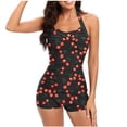thumbnail image 1 of Traje de Baño Sexy para Mujeres Sujetador Impreso Camisola Conservadora, Traje de Baño Corto para la Playa, Vacaciones Y Ocio de Verano, 1 of 4
