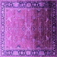 thumbnail image 1 of Ahgly Company Indoor Square Oriental Purple Industrial Area Rugs, 5' Square, 1 of 4